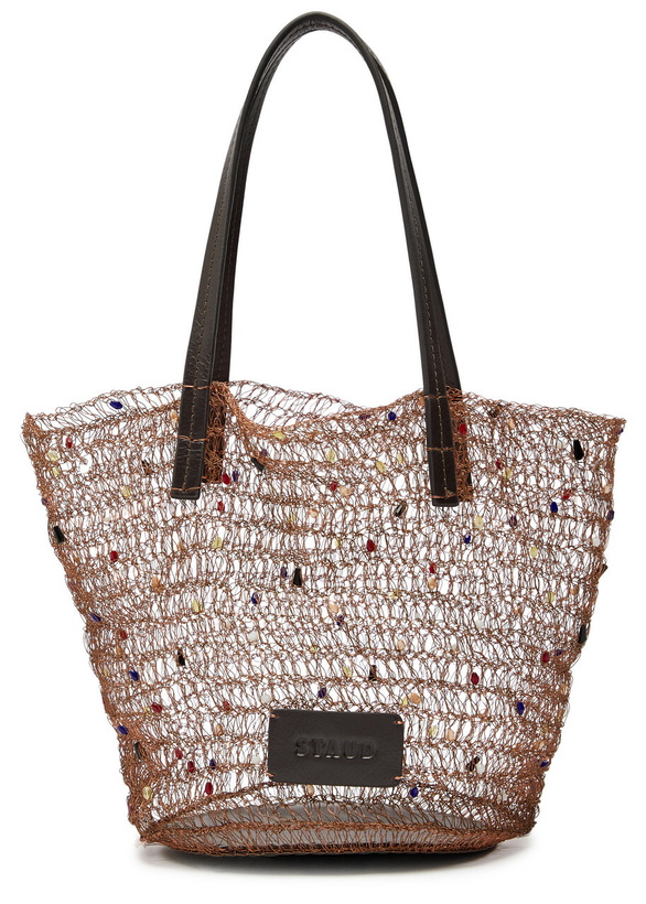 Photo: Staud Jewel Embellished Wire Bucket bag - Multicoloured 1 - One Size