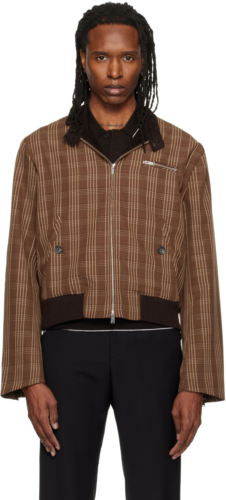 Wales Bonner Brown Axis Jacket