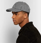 AMI - Houndstooth Wool-Blend Baseball Cap - Black