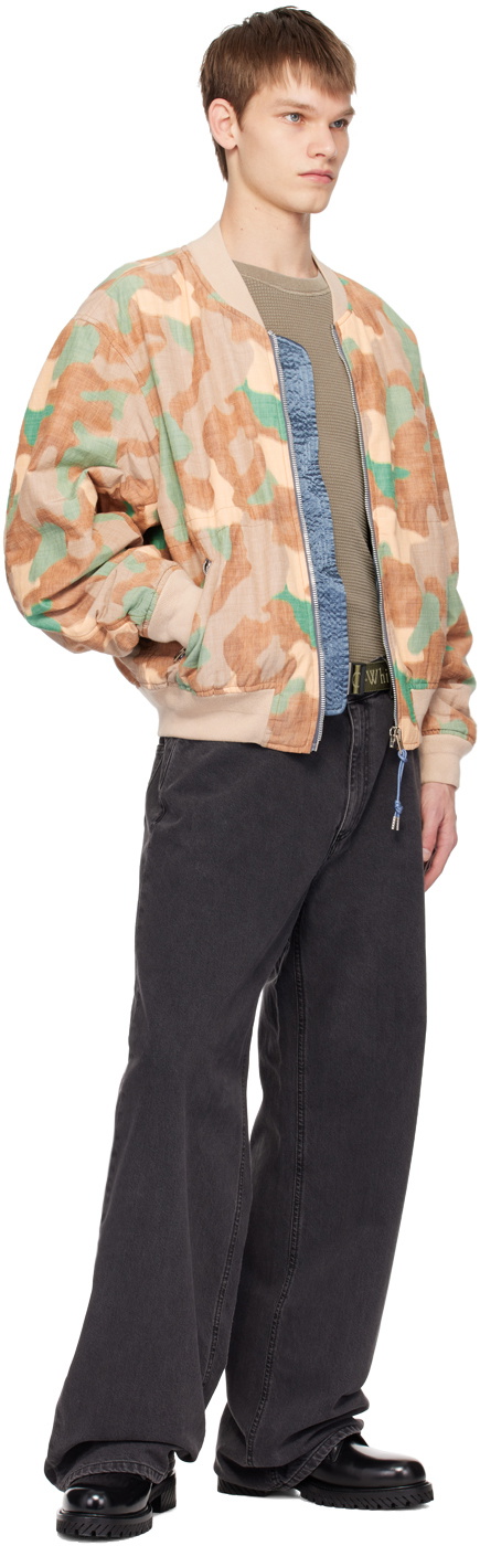 Off-White Khaki Tuc Long Tape 35 Belt