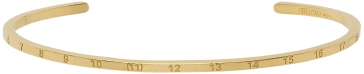 Photo: Maison Margiela Gold Mini Numbers Cuff Bracelet