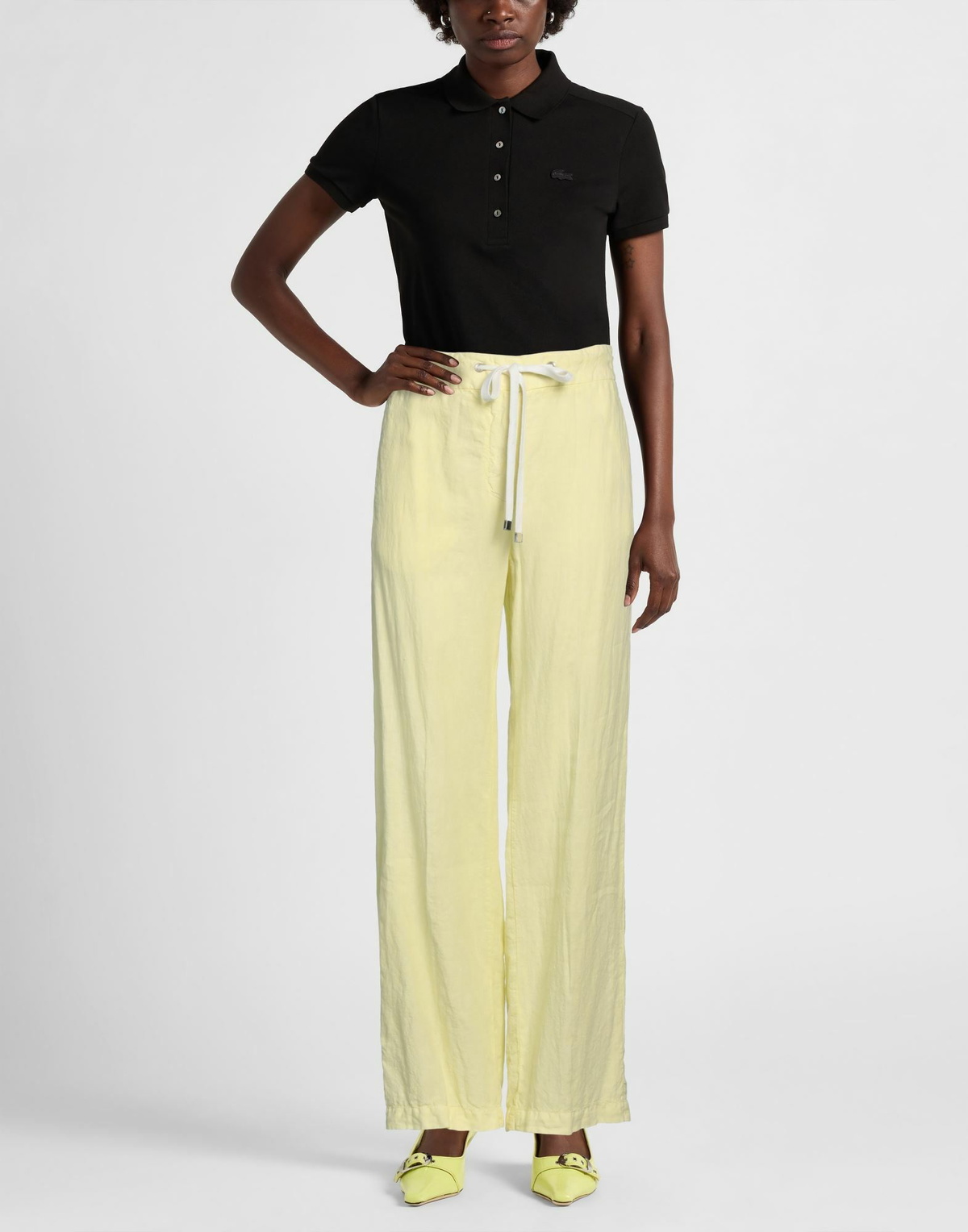 Peserico Womens Pants Pastel in Yellow