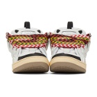 Lanvin White Calfskin Curb Sneakers