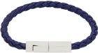 Bottega Veneta Blue Braided Bracelet