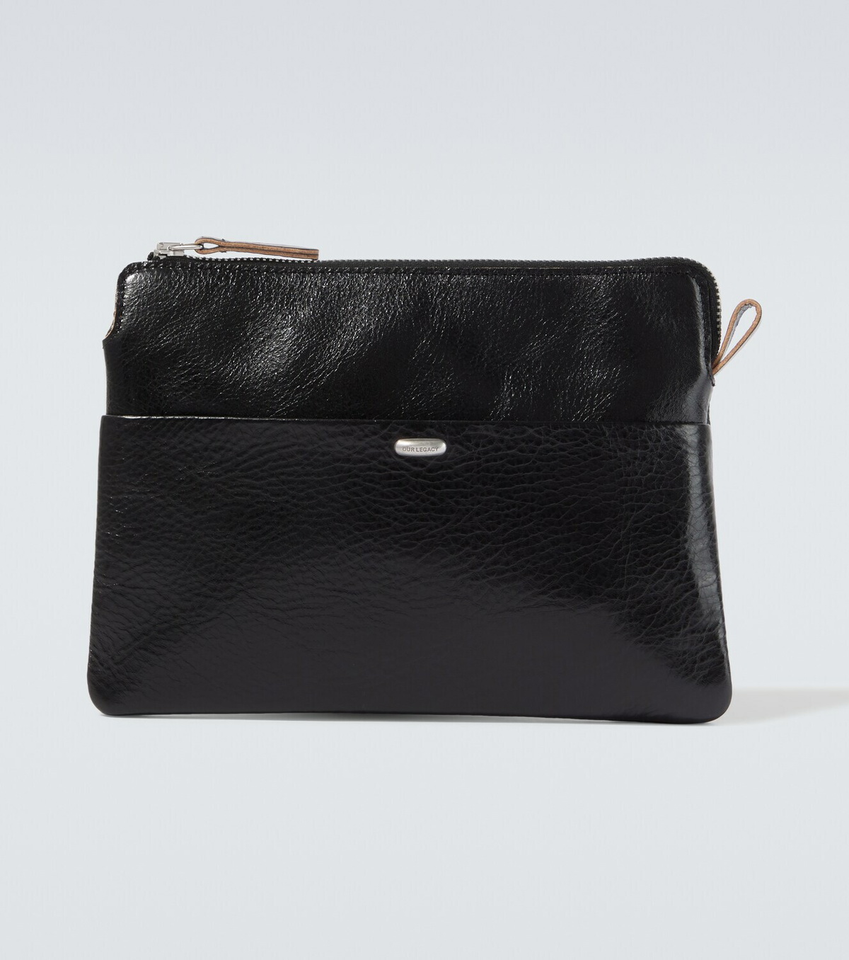 Our Legacy Supporter leather pouch with strap