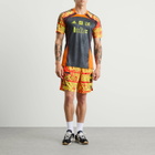 Adidas Los Angeles FC NTS Shorts in Fuchsia/Red/Yellow