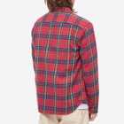 Corridor Men's Flannel Plaid Shirt in Red