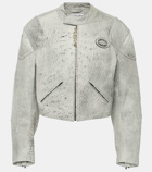 Acne Studios Cropped leather jacket
