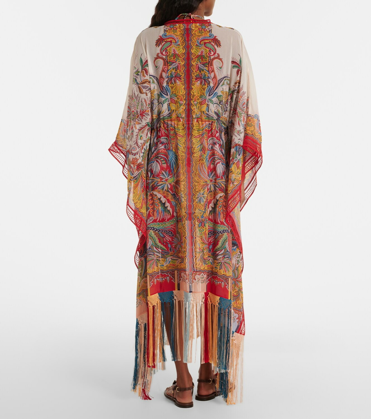 Etro Paisley fringed kaftan