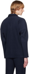 HOMME PLISSÉ ISSEY MIYAKE Navy Basics Cardigan