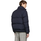 AMI Alexandre Mattiussi Navy Down Matelasse Jacket