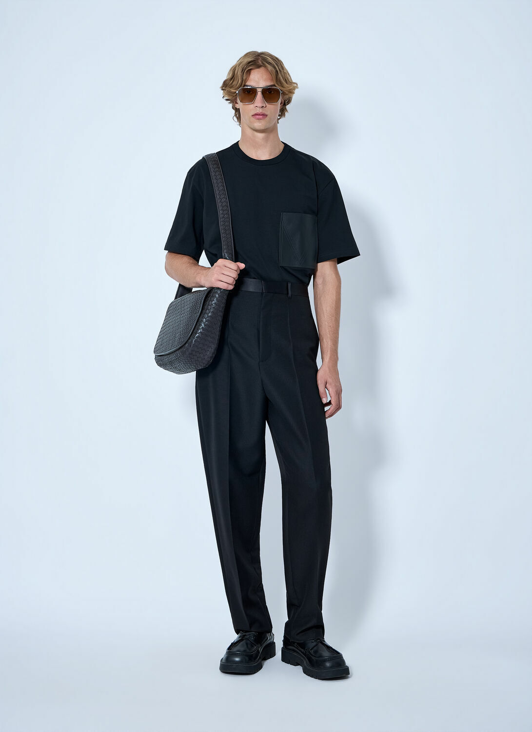 Bottega Veneta Mohair Wool Canvas Trousers