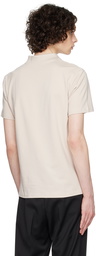 Filippa K Taupe Spread Collar Polo