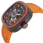 Sevenfriday PS-Colored Carbon Automatic Day-Night Orange Dial Mens Watch PS3/03