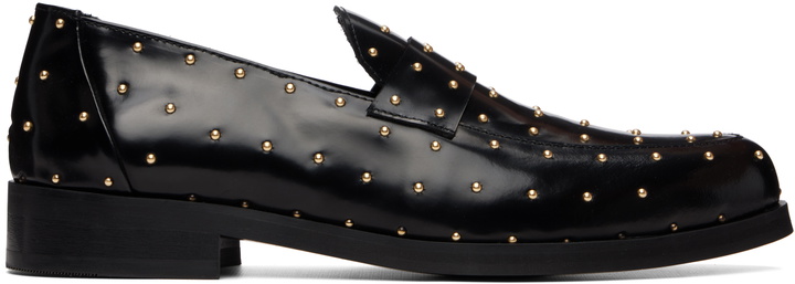Photo: Ernest W. Baker Black Studded Leather Loafers