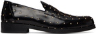 Ernest W. Baker Black Studded Leather Loafers