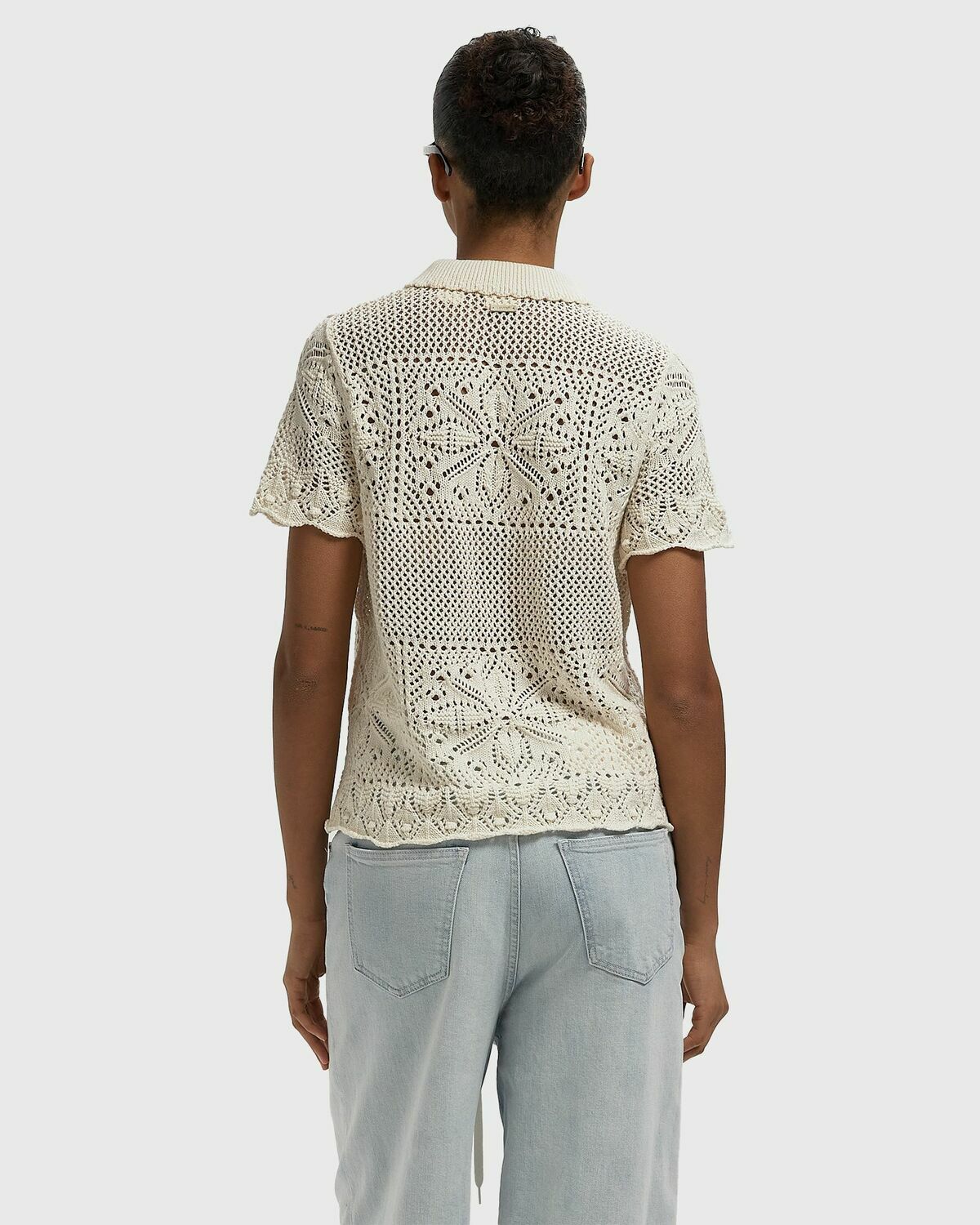 SUSANNA FLORAL CROCHET SHIRT