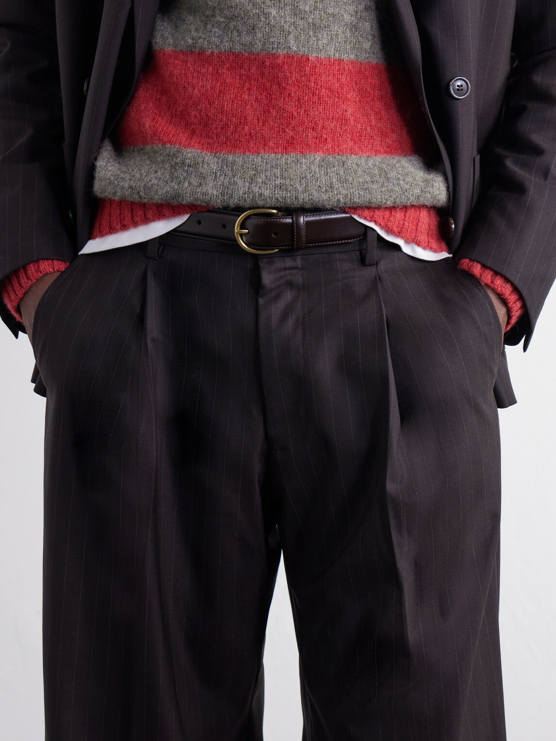 MORJAS - 3cm Leather Belt - Brown