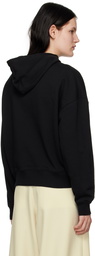 Dries Van Noten Black Cotton Hoodie