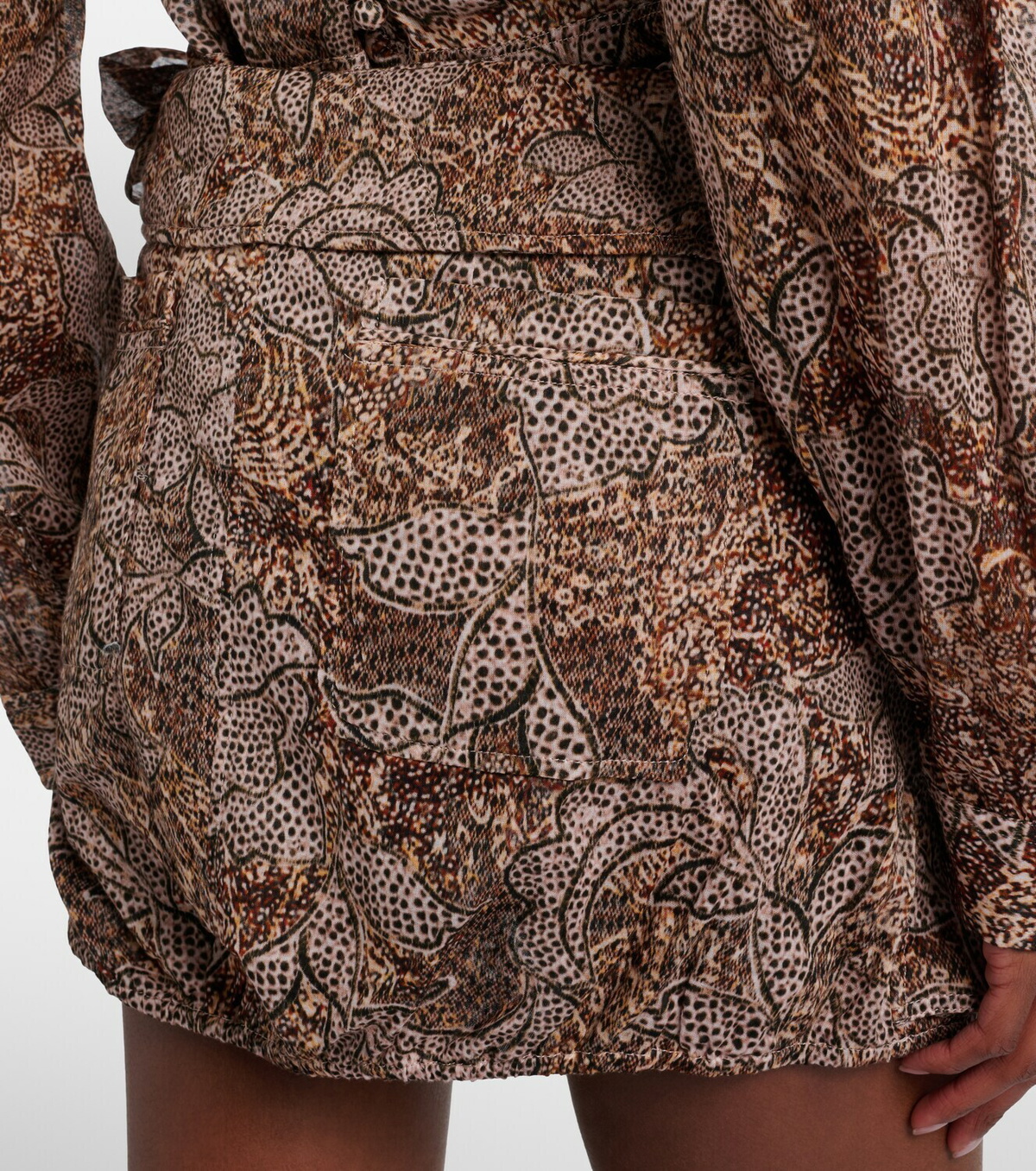 Isabel Marant Coralie printed cotton miniskirt