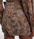 Isabel Marant Coralie printed cotton miniskirt