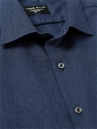 Emma Willis - Slim-Fit Brushed Cotton Shirt - Blue