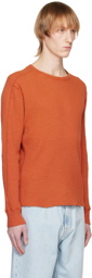 RRL Orange Crewneck Sweater