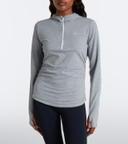Adidas by Stella McCartney Logo jersey half-zip hoodie