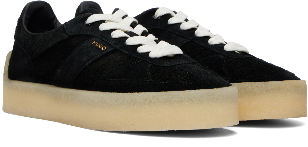 Hugo Black Suede Sneakers
