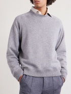 TOM FORD - Cashmere and Cotton-Blend Sweater - Gray