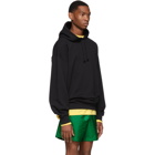 Acne Studios Black Oversized Farrin Face Hoodie