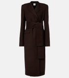 Khaite Jelson wool wrap coat