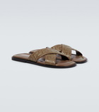 Versace - Greca leather sandals