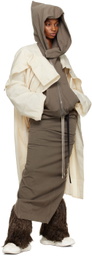Rick Owens DRKSHDW Brown Faux-Fur Boots