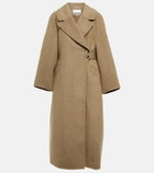 Ganni Wool-blend wrap coat