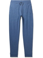 Peter Millar - Lava Wash Slim-Fit Tapered Stretch Cotton and Modal-Blend Jersey Sweatpants - Blue