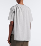 Stella McCartney Draped asymmetric cotton jersey top