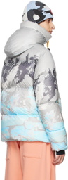 KidSuper Gray Crofton Down Jacket