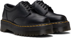 Dr. Martens Black 8053 Leather Platform Casual Derbys