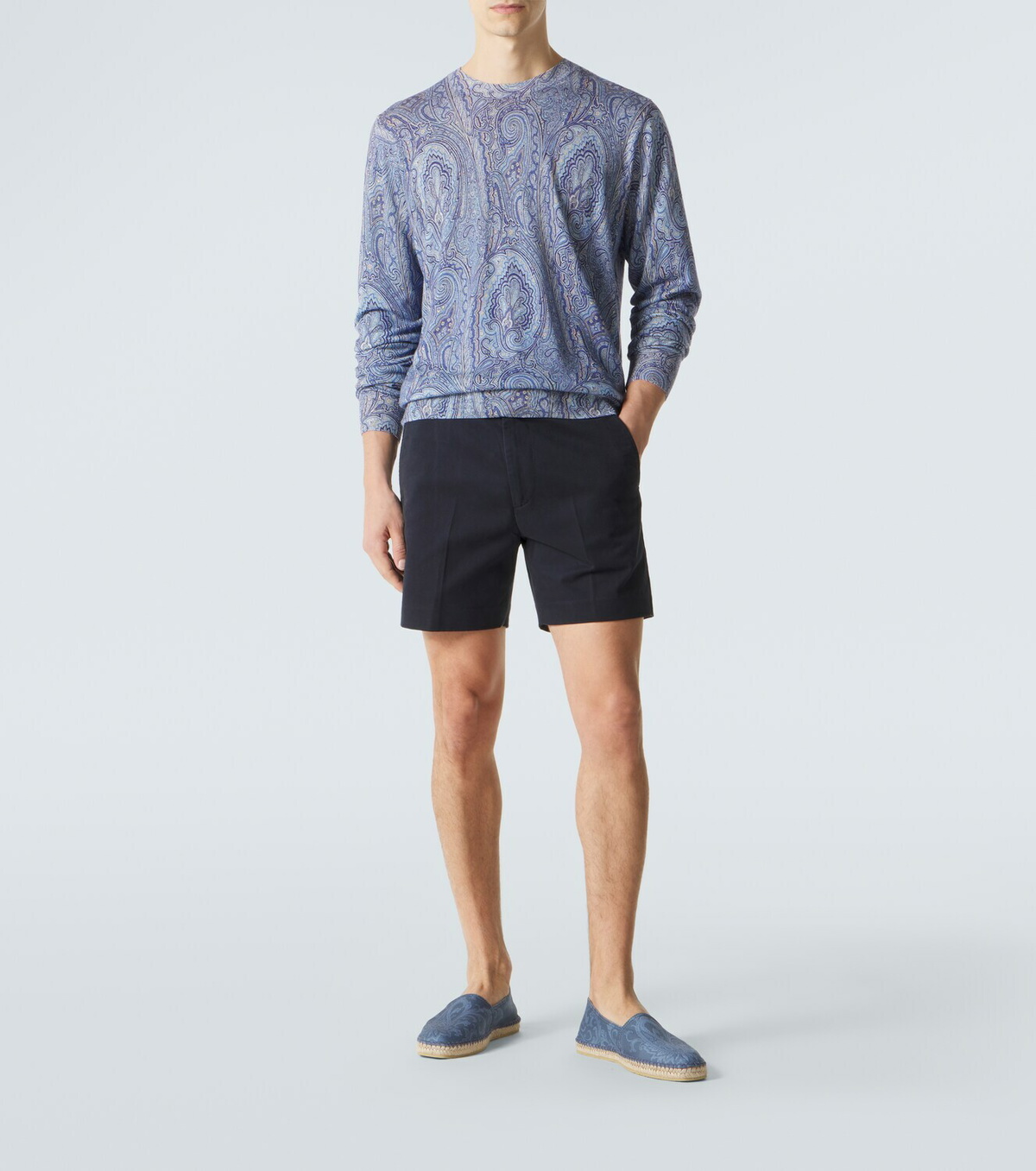 Etro Paisley gabardine espadrilles