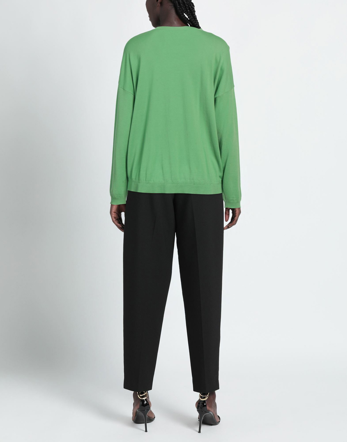 Goes Botanical Womens Sweater in Green
