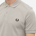 Fred Perry Authentic Men's Slim Fit Plain Polo Shirt in Concrete