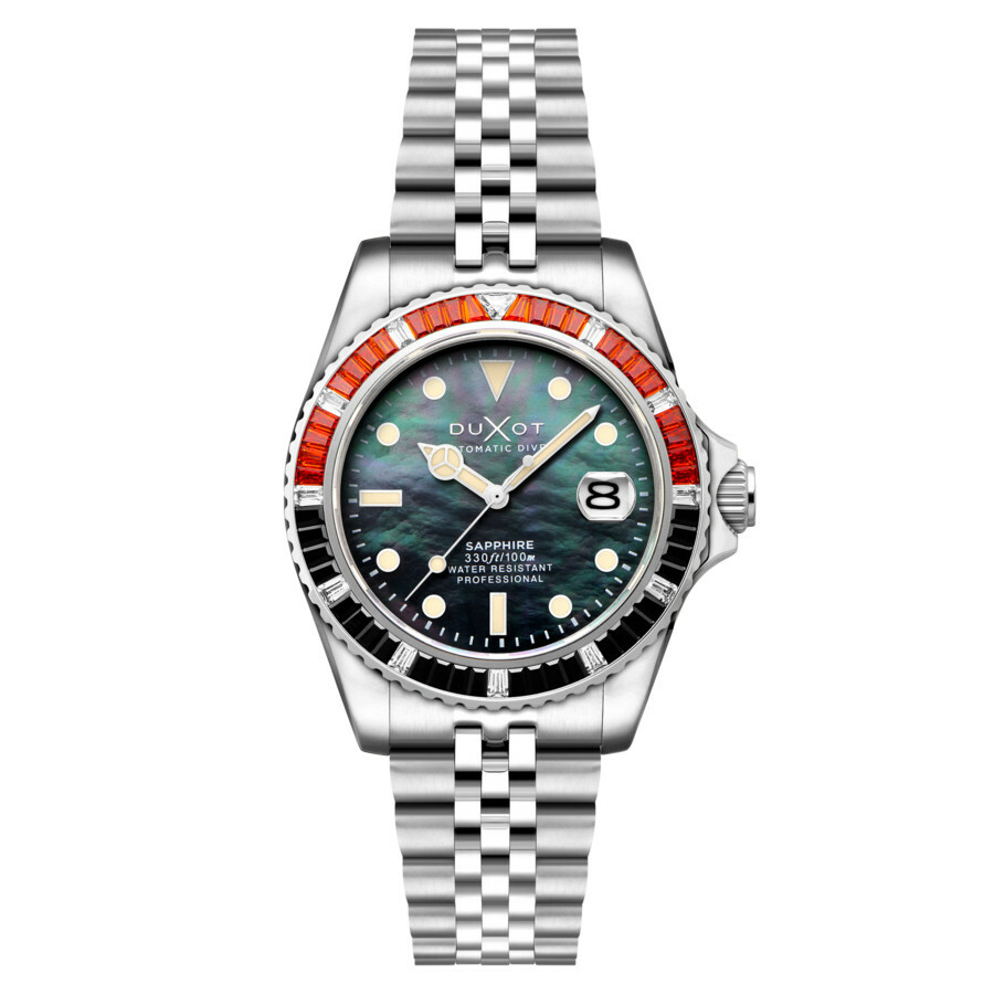 Duxot Atlantica Automatic Black Dial Mens Watch DX-2077-22