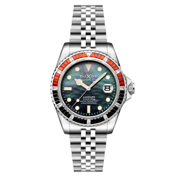 Photo: Duxot Atlantica Automatic Black Dial Mens Watch DX-2077-22