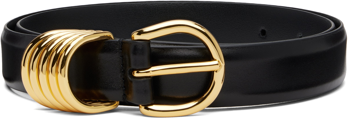 Anderson's Black French Leather Ring Keeper Belt Anderson's