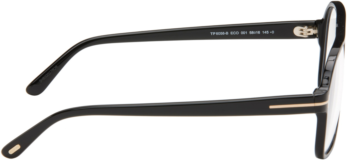 TOM FORD Black Navigator Blue Block Glasses
