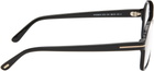 TOM FORD Black Navigator Blue Block Glasses