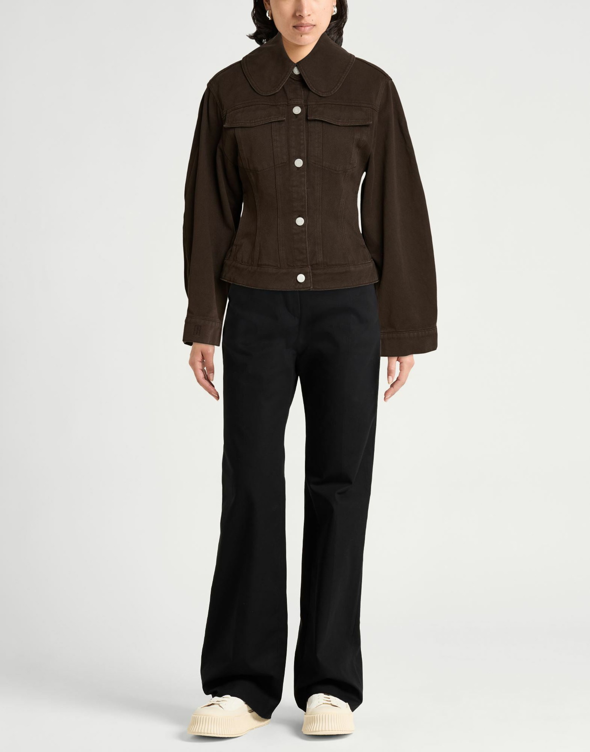 By Malene Birger Womens Denim outerwear Dark in Brown