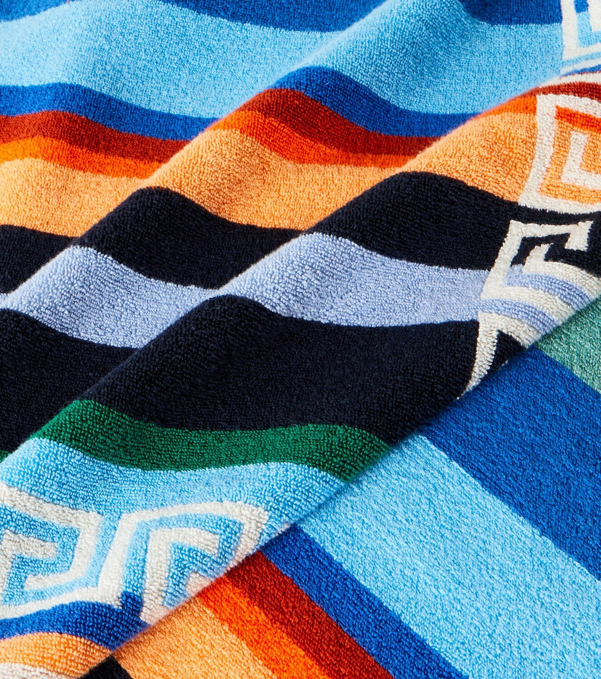 Versace Home Striped cotton terry towel