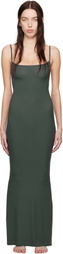 SKIMS Khaki Soft Lounge Long Slip Dress